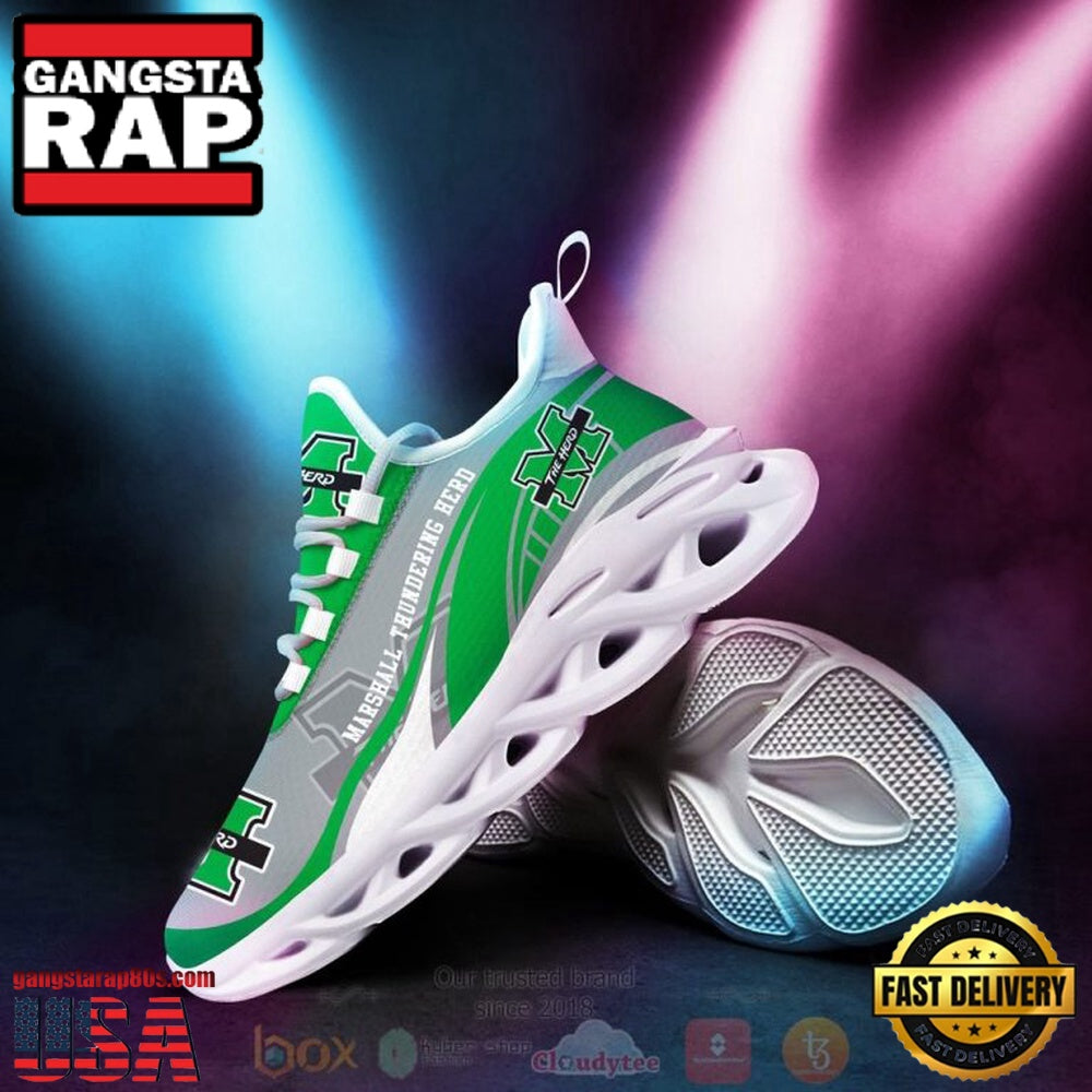 NCAA Marshall Thundering Herd Football Clunky Unique Design Max Soul Shoes Running Sneakers
