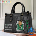 NCAA Marshall Thundering Herd Forever Not Just When We Win Leather Hand Bag