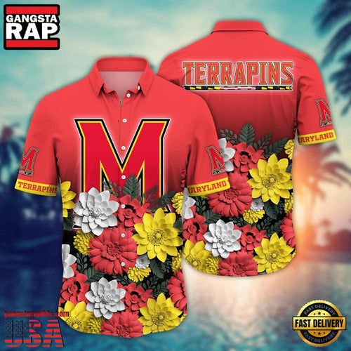 NCAA Maryland Terrapins Hot Summer Aloha Hawaiian Shirt Hawaiian Shirt