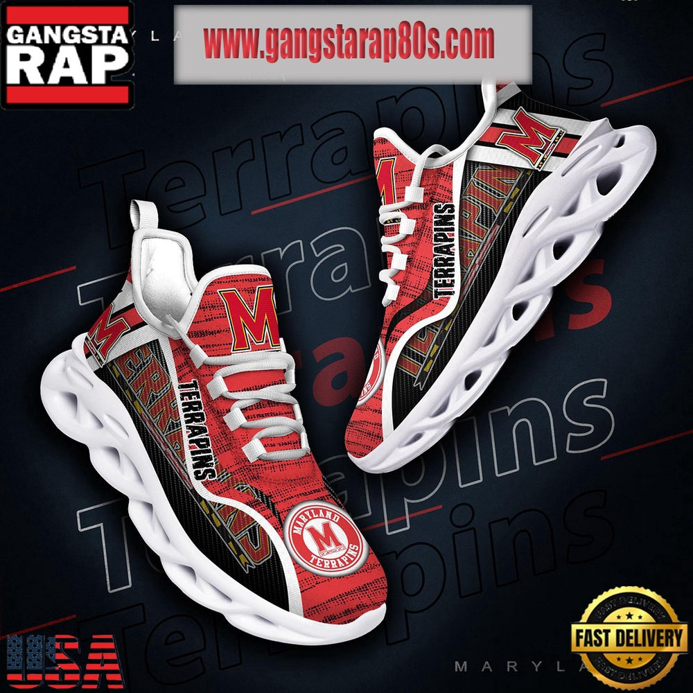 NCAA Maryland Terrapins New Design Max Soul Shoes Running Sneakers