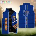 NCAA Memphis Tigers Sport Team Personalized Sleeveless Down Puffer Jacket