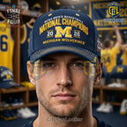 NCAA Men’s Basketball 2026 National Champions Michigan Wolverines Final Four Cap