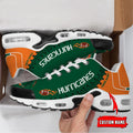 NCAA Miami Hurricanes Football Custom New Design Air Max Plus Shoes Running Sneakers