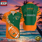 NCAA Miami Hurricanes Hawaiian Shirt All Over Print