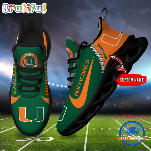 NCAA Miami Hurricanes New Season Design Max Soul Shoes Sport Sneaker