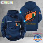 NCAA Miami Hurricanes Sport Team Design Logo Name Cargo Hoodie
