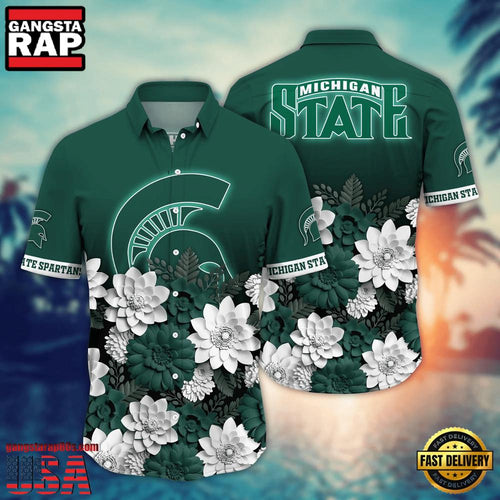 NCAA Michigan State Spartans Hot Summer Aloha Hawaiian Shirt Hawaiian Shirt