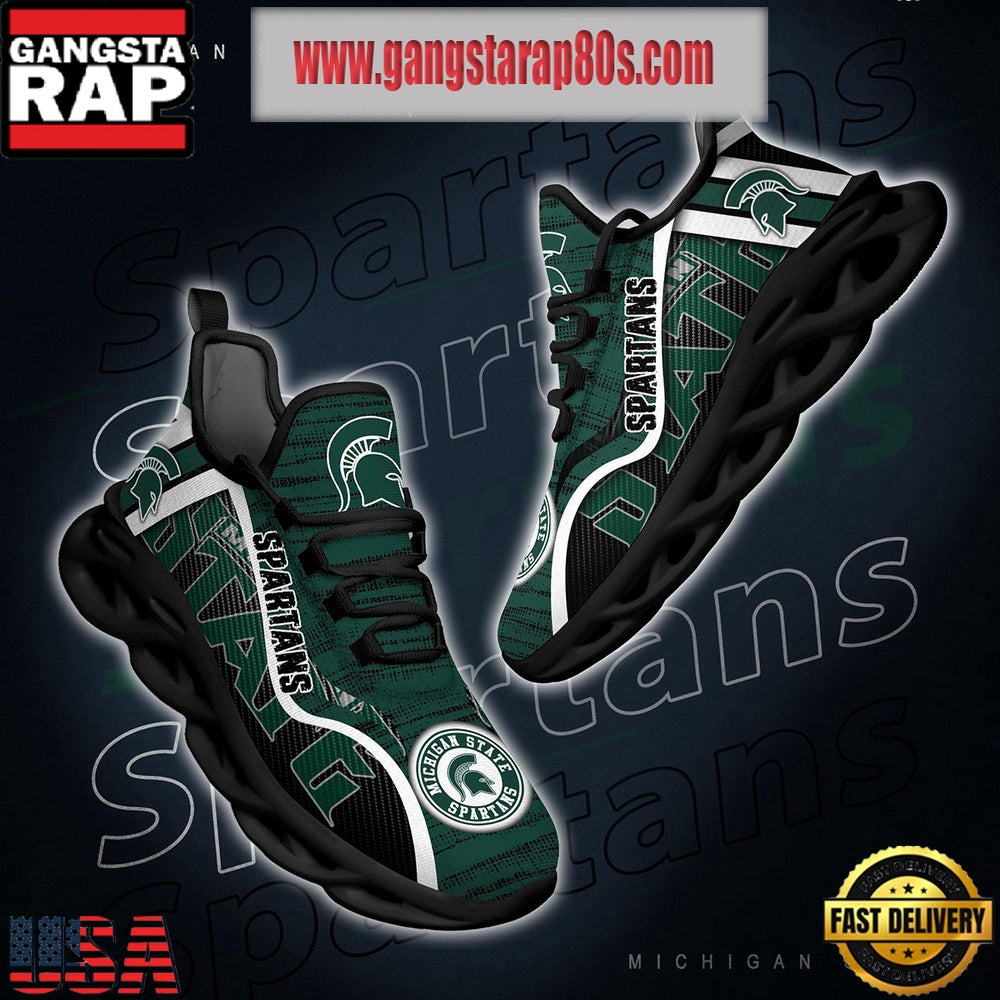 NCAA Michigan State Spartans New Design Max Soul Shoes Running Sneakers