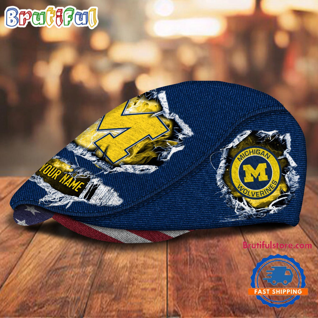 NCAA Michigan Wolverines Sport Team Design Jeff Cap