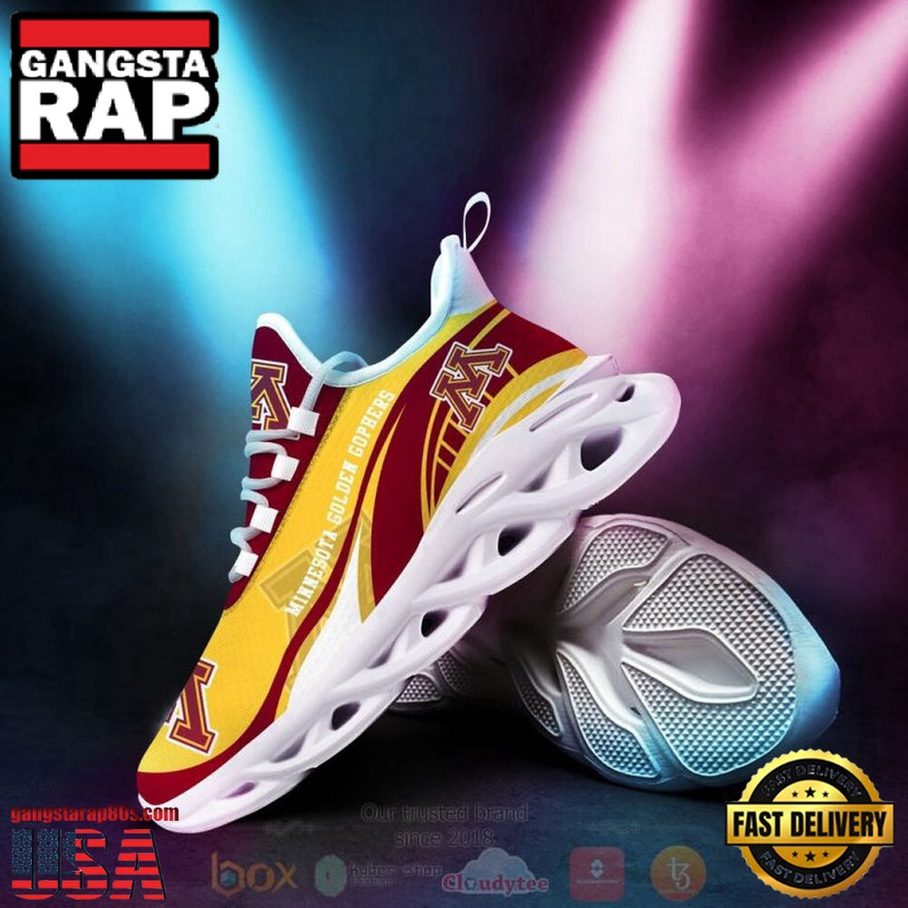 NCAA Minnesota Golden Gophers Football Clunky Unique Design Max Soul Shoes Running Sneakers
