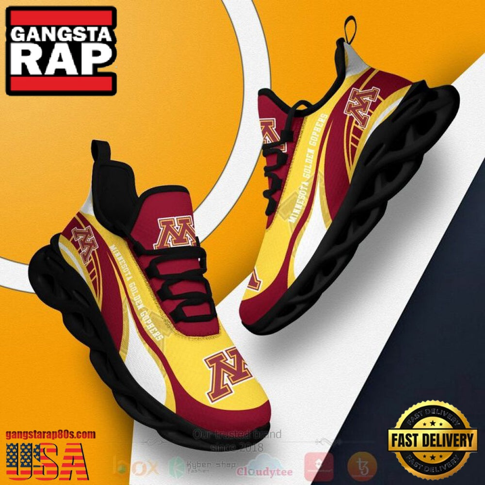 NCAA Minnesota Golden Gophers Football Clunky Unique Design Max Soul Shoes Running Sneakers