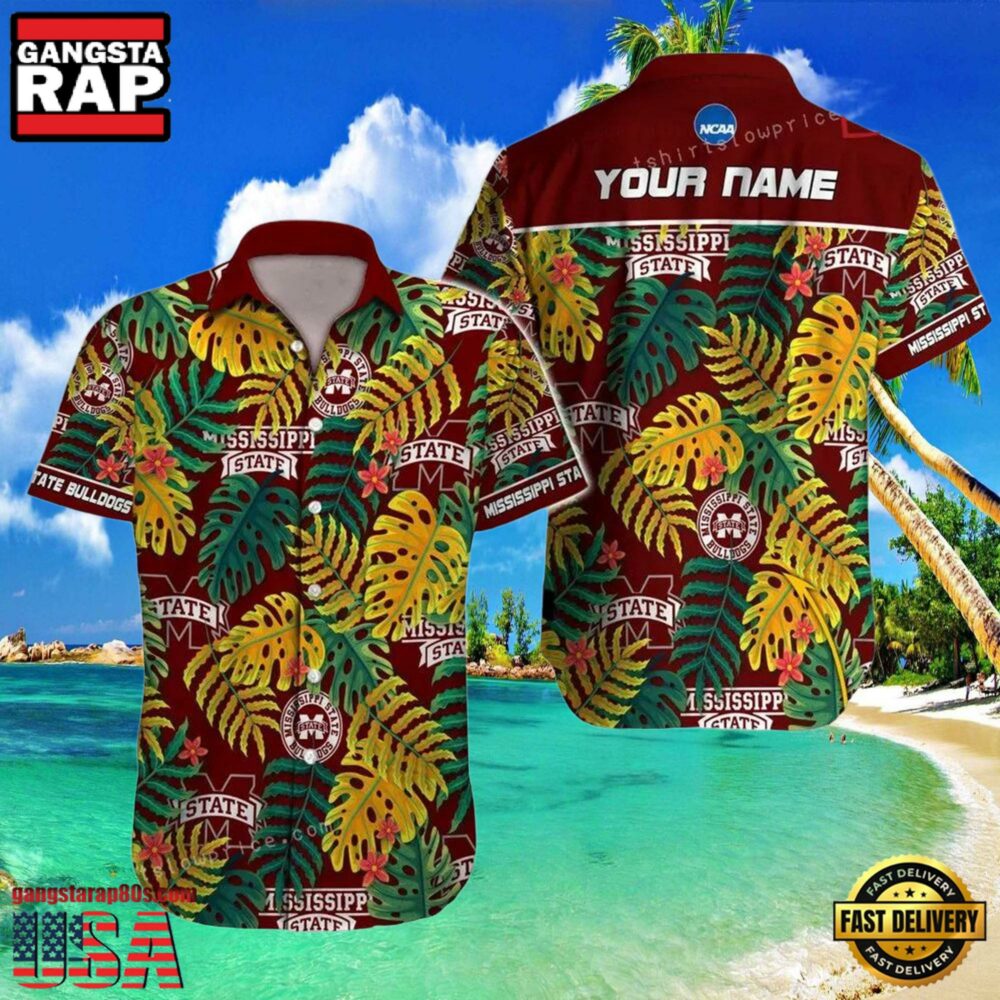 NCAA Mississippi State Bulldogs Hawaiian Shirt Personalized Aloha Hawaiian Shirt For Men Women
