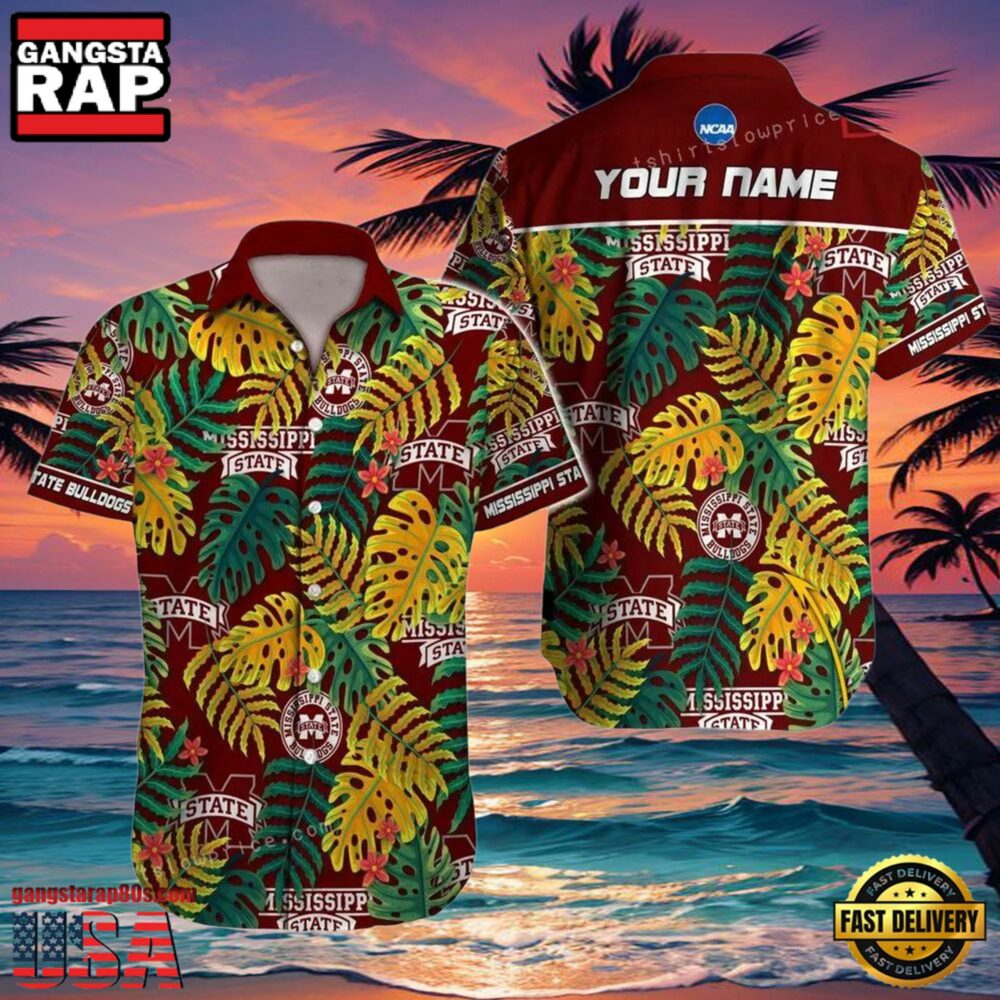 NCAA Mississippi State Bulldogs Hawaiian Shirt Personalized Aloha Hawaiian Shirt For Men Women