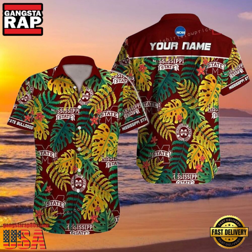NCAA Mississippi State Bulldogs Hawaiian Shirt Personalized Aloha Hawaiian Shirt For Men Women