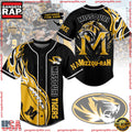 NCAA Custom Name Missouri Tigers Football Mascot Ready To Fight New Design Baseball Jersey