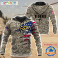 NCAA Missouri Tigers Military Veterans Camouflage Hoodie