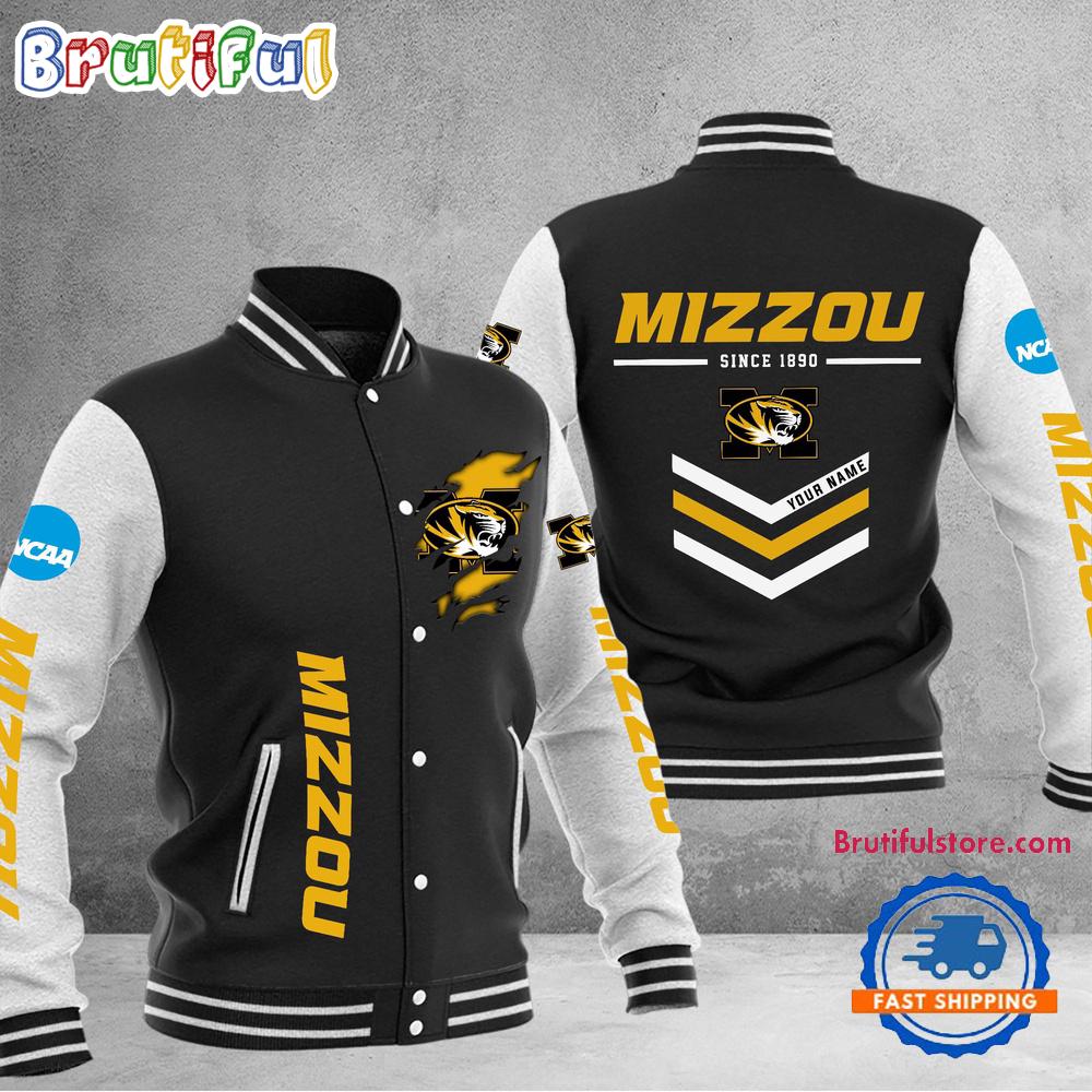 NCAA Missouri Tigers Personalized Sporty Varsity Baseball Jacket