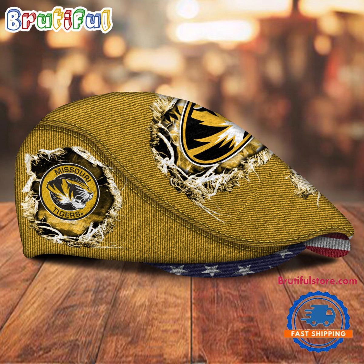 NCAA Missouri Tigers Sport Team Design Jeff Cap