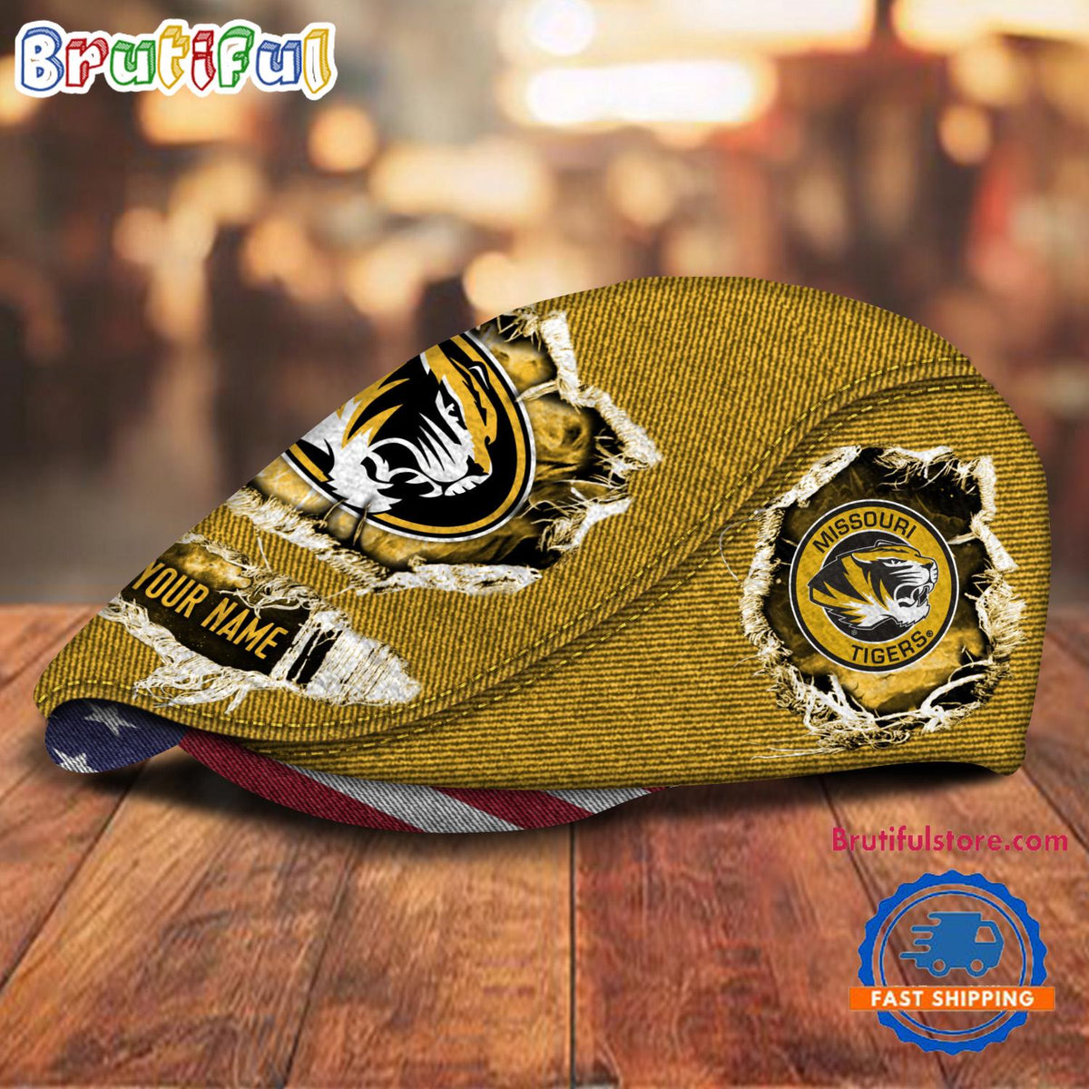 NCAA Missouri Tigers Sport Team Design Jeff Cap
