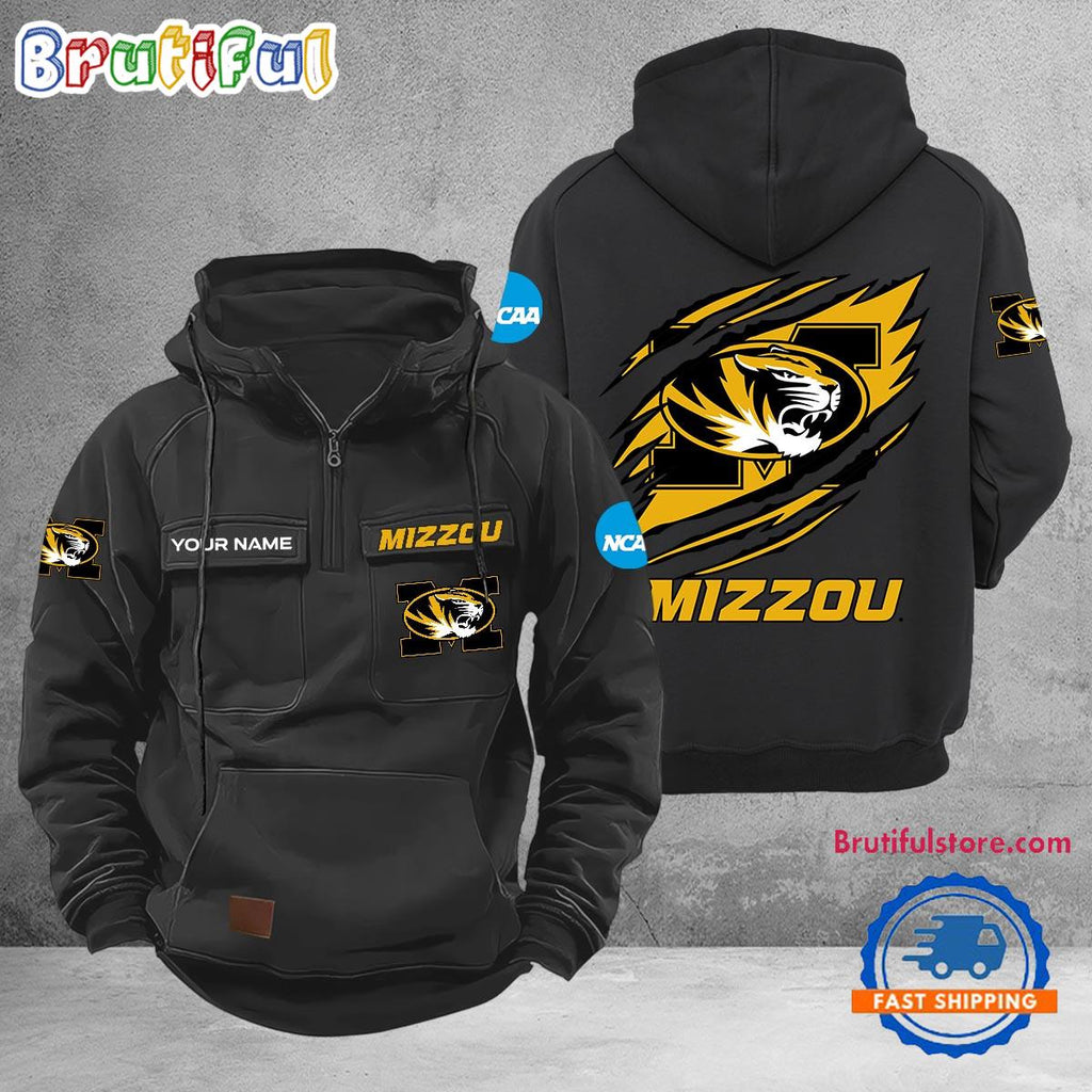 NCAA Missouri Tigers Sport Team Design Logo Name Cargo Hoodie