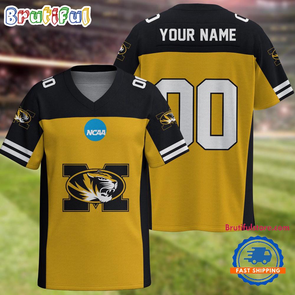 NCAA Missouri Tigers Sport Team New Season Personalized Football Jersey