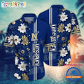 NCAA Navy Midshipmen Flower Summer Aloha Button Hawaiian Shirt