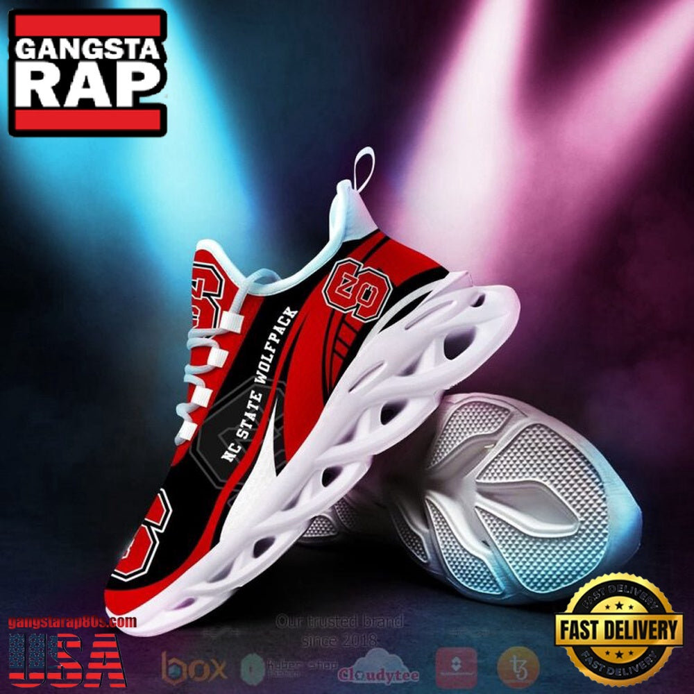 NCAA Nc State Wolfpack Football Clunky Unique Design Max Soul Shoes Running Sneakers