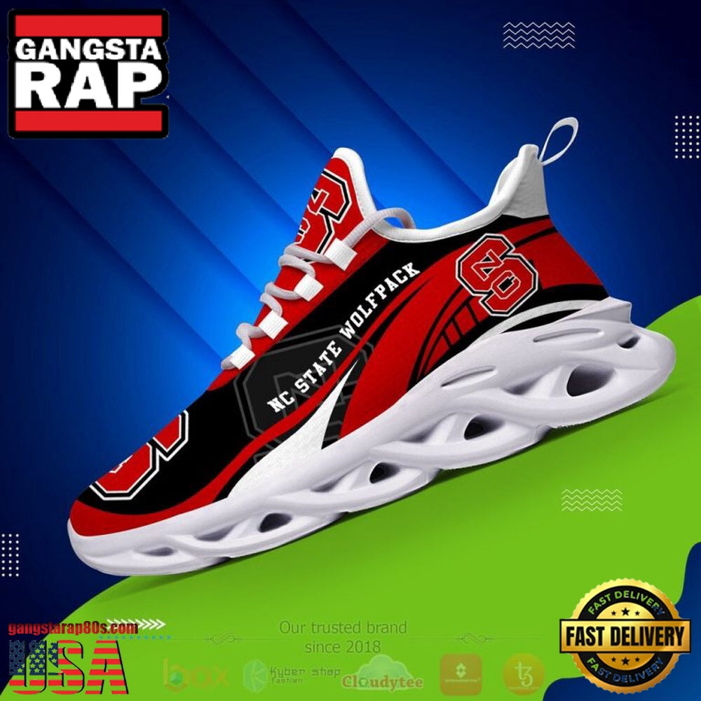 NCAA Nc State Wolfpack Football Clunky Unique Design Max Soul Shoes Running Sneakers