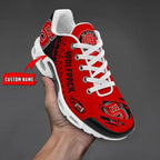 NCAA NC State Wolfpack Football Custom New Design Air Max Plus Shoes Running Sneakers