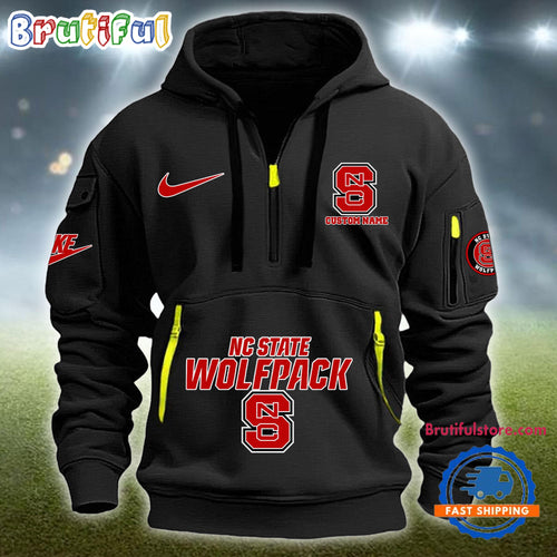 NCAA NC State Wolfpack Heavy Hoodie, Sporty Quarter Zip Hoodie