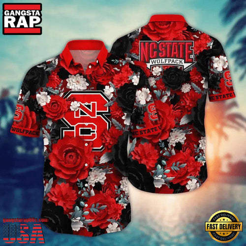 NCAA NC State Wolfpack Palm Tree Hot Summer 2025 Beach Hawaiian Shirt