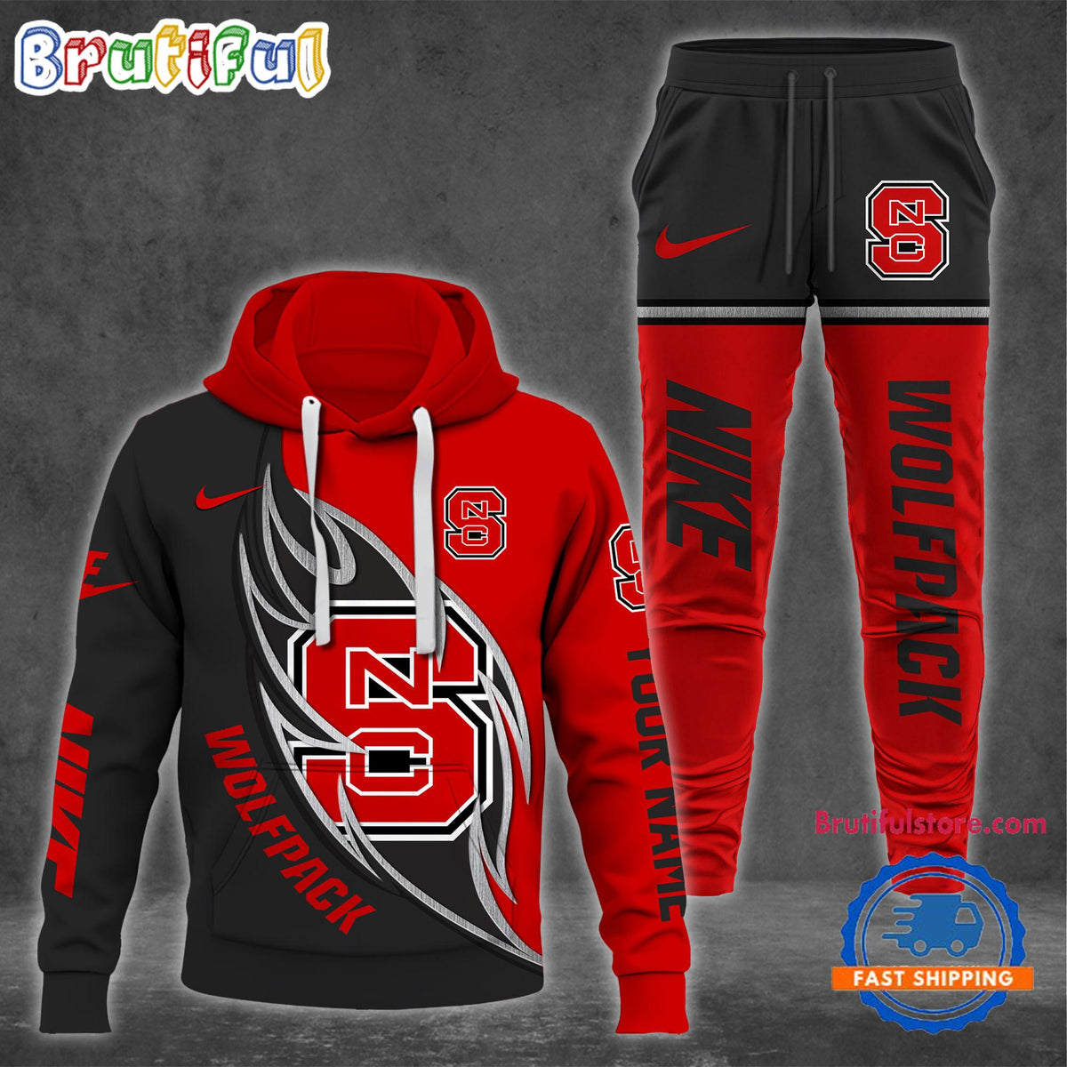 NCAA NC State Wolfpack Special Sport Team Design Hoodie And Pants