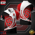 Custom Name NCAA NC State Wolfpack Team Polo Shirt