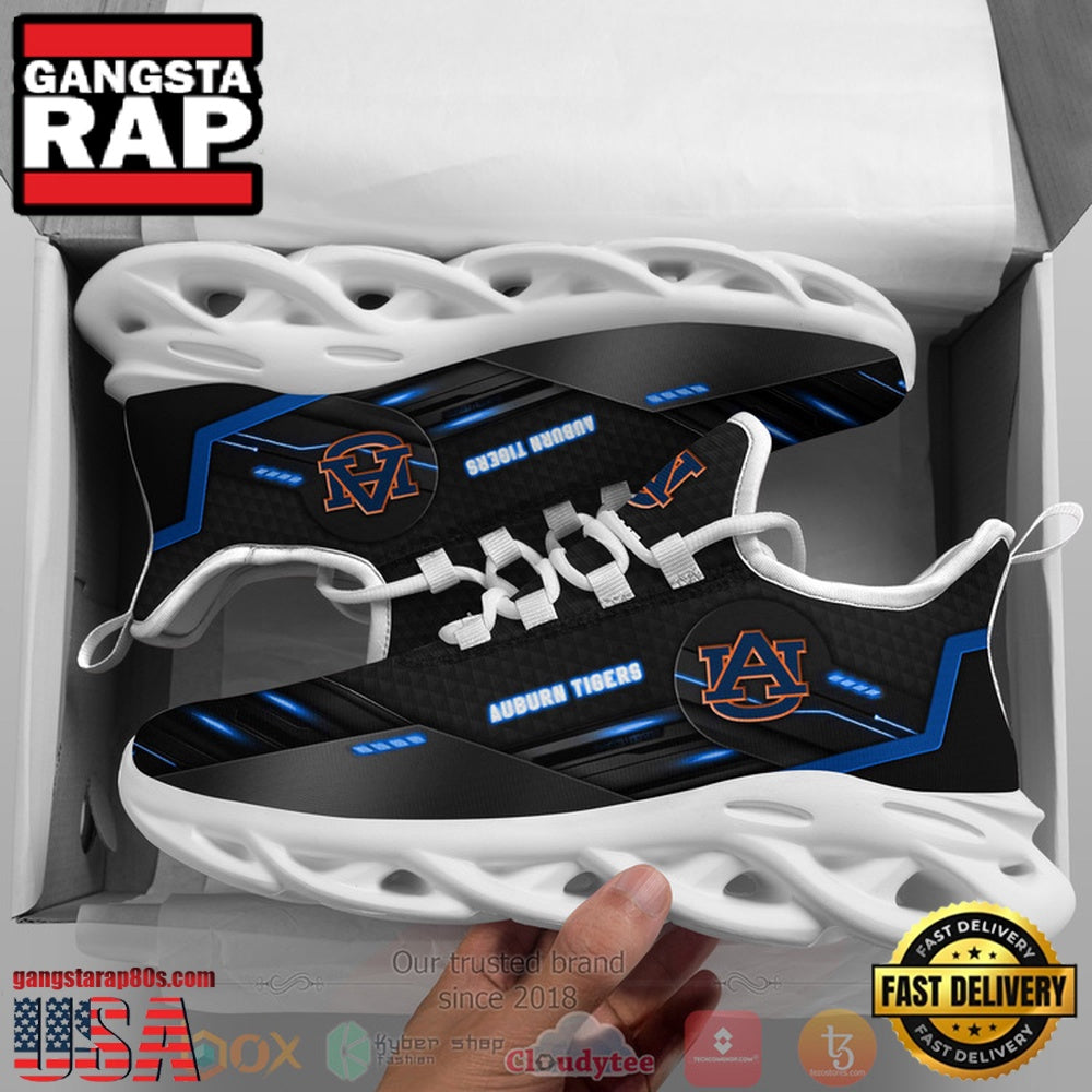 NCAA Ncaa Auburn Tigers Custom Name Clunky Unique Design Max Soul Shoes Running Sneakers