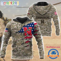 NCAA Nebraska Cornhuskers Military Veterans Camouflage Hoodie