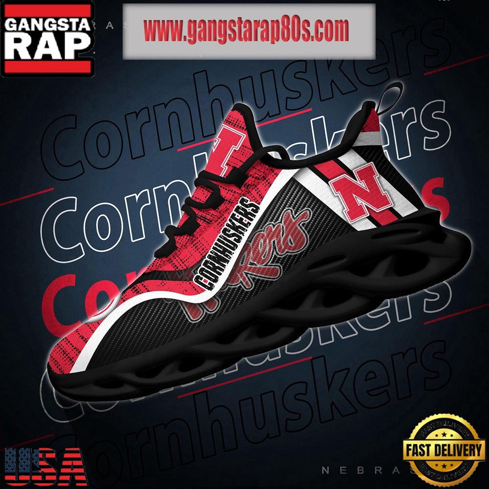NCAA Nebraska Cornhuskers New Design Max Soul Shoes Running Sneakers