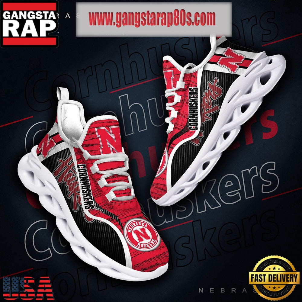 NCAA Nebraska Cornhuskers New Design Max Soul Shoes Running Sneakers