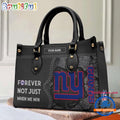 NCAA New York Giants Forever Not Just When We Win Leather Hand Bag