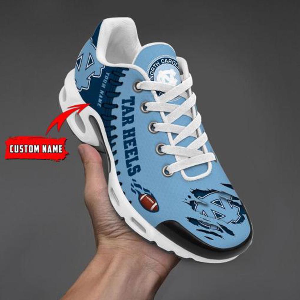 NCAA North Carolina Tar Heels Football Custom New Design Air Max Plus Shoes Running Sneakers