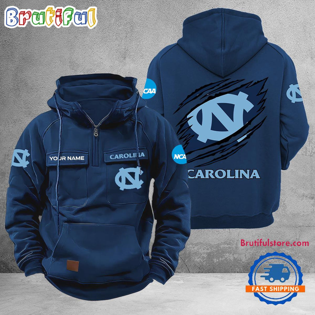 NCAA North Carolina Tar Heels Sport Team Design Logo Name Cargo Hoodie