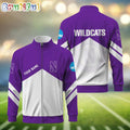 NCAA Northwestern Wildcats Sport Logo Team Personalized Standing Neck Zipper Jacket