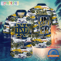 NCAA Notre Dame Fighting Irish Flower Design Summer Beach Aloha Hawaiian Shirt