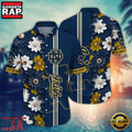 NCAA Notre Dame Fighting Irish Flower Style Hot Summer Aloha Hawaiian Shirt