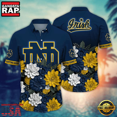 NCAA Notre Dame Fighting Irish Hot Summer Aloha Hawaiian Shirt Hawaiian Shirt