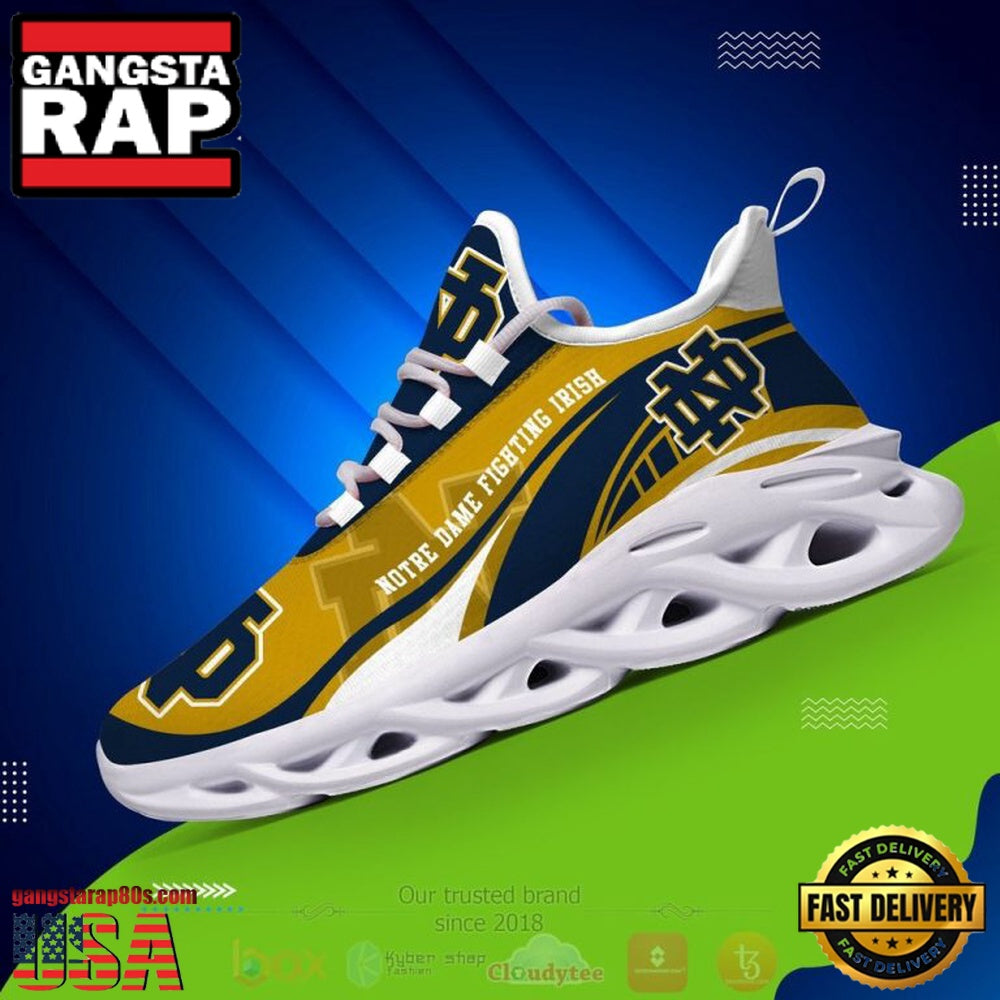 NCAA Notre Dame Fighting Irish Football Clunky Unique Design Max Soul Shoes Running Sneakers
