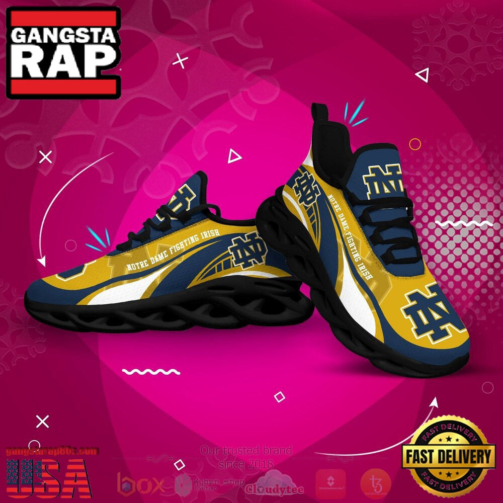 NCAA Notre Dame Fighting Irish Football Clunky Unique Design Max Soul Shoes Running Sneakers