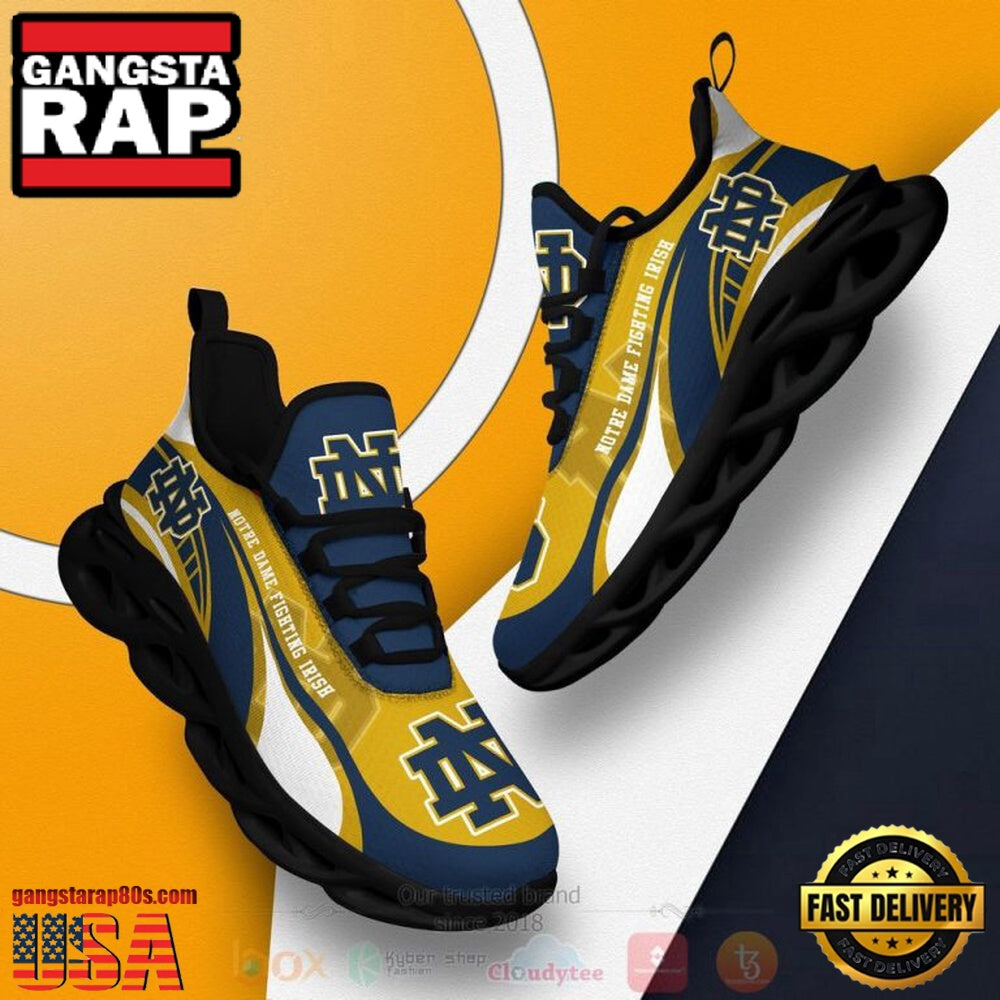 NCAA Notre Dame Fighting Irish Football Clunky Unique Design Max Soul Shoes Running Sneakers