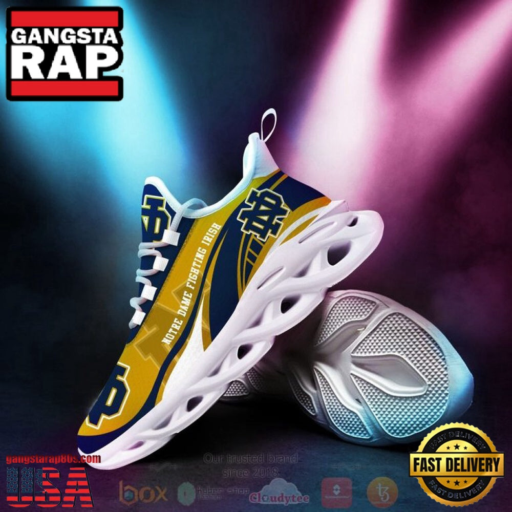 NCAA Notre Dame Fighting Irish Football Clunky Unique Design Max Soul Shoes Running Sneakers