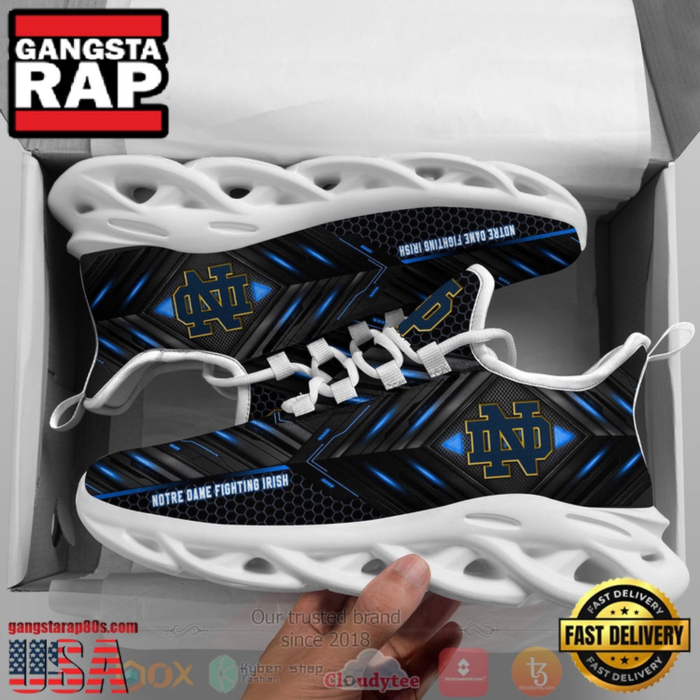 NCAA Notre Dame Fighting Irish Ncaa Custom Name Clunky Unique Design Max Soul Shoes Running Sneakers