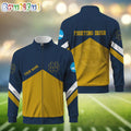NCAA Notre Dame Fighting Irish Sport Logo Team Personalized Standing Neck Zipper Jacket
